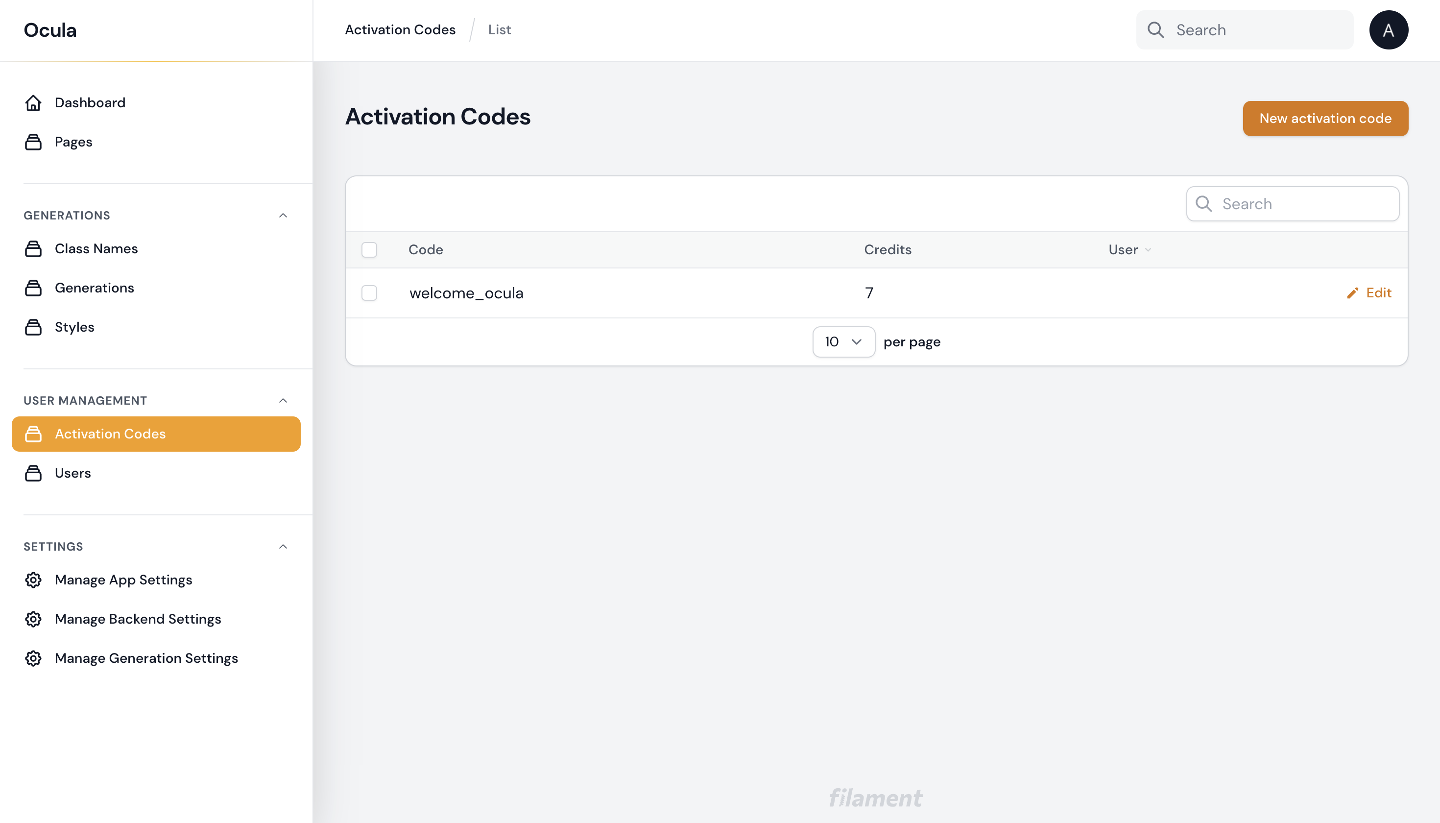 Activation Code