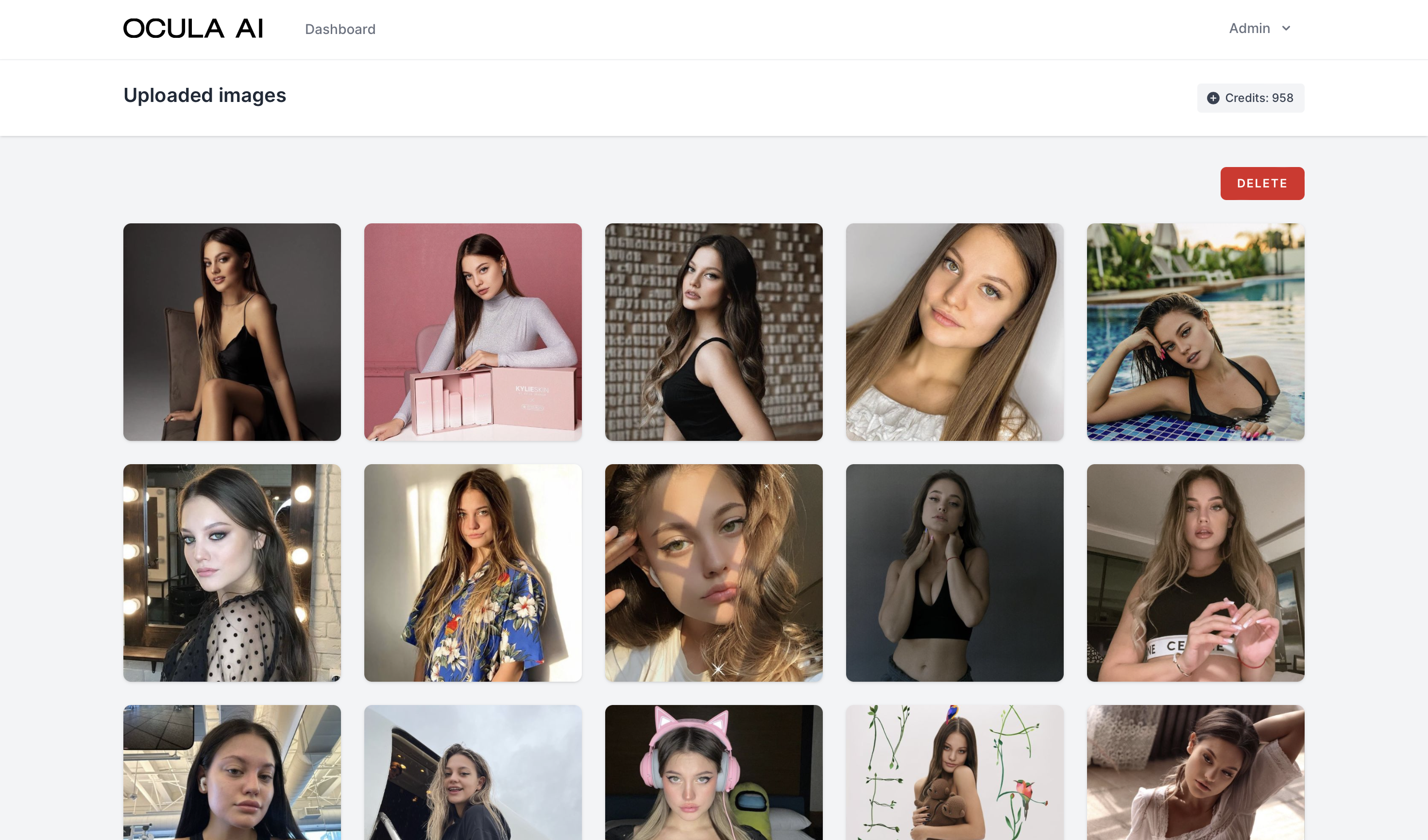 Uploaded images